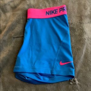 Blue & Pink Nike Pros